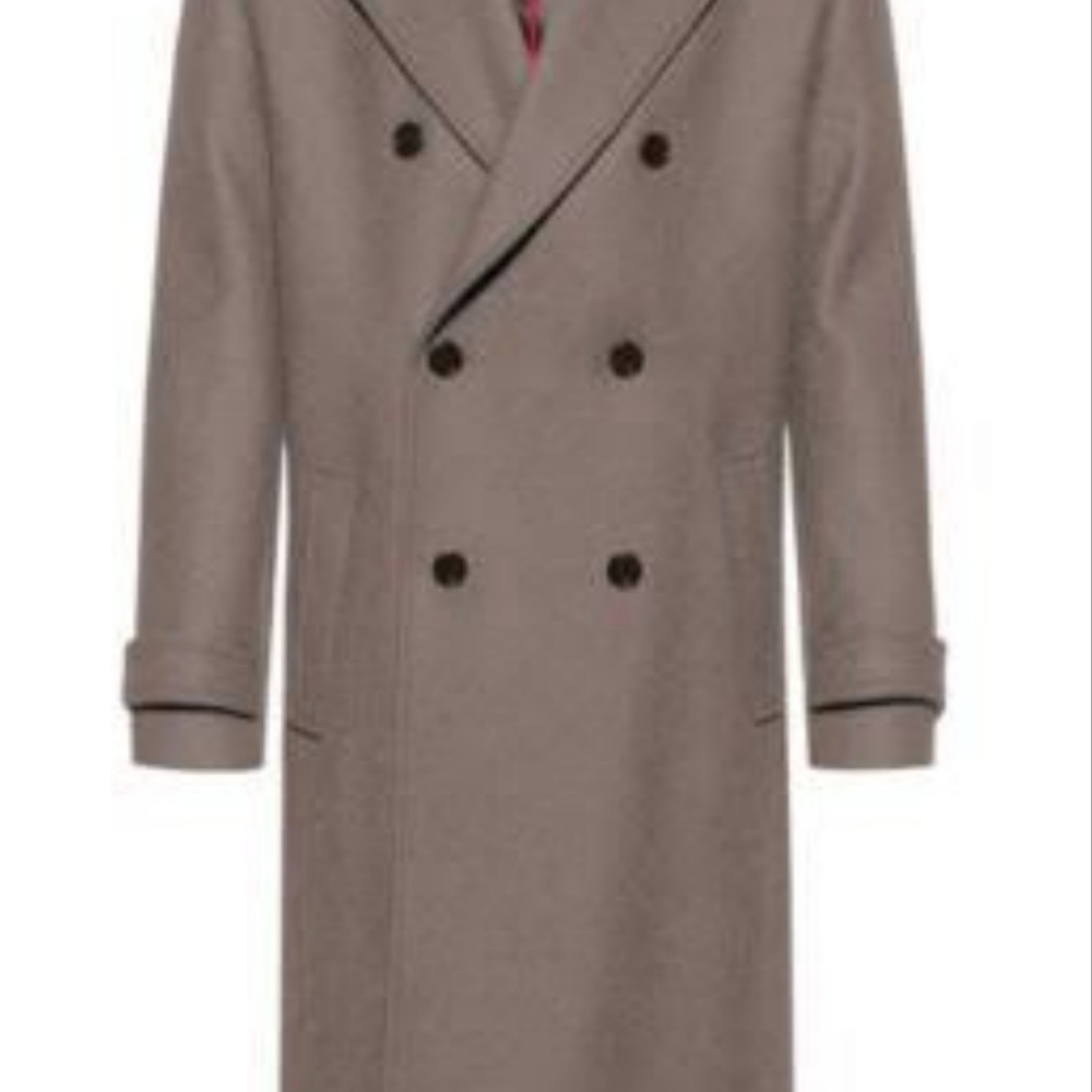 Hugo boss premium wool coat for men